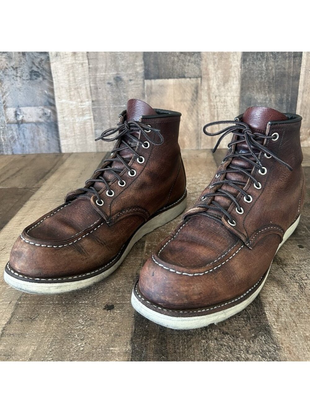 Red Wing Heritage 8138 Briar Slick Moc Toe Work Boots Mens 11.5 D
